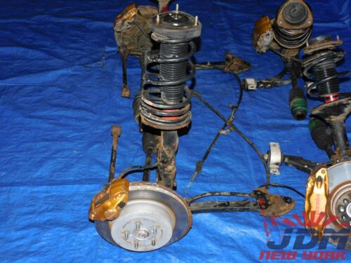JDM SUBARU IMPREZA WRX STI V7 OEM 5-LUG BREMBO FRONT+REAR BRAKE KIT SET #2 2