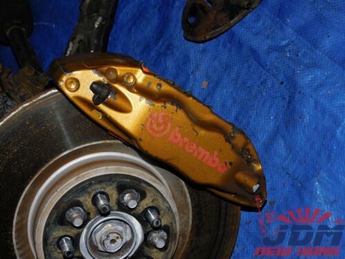 JDM SUBARU IMPREZA WRX STI V7 OEM 5-LUG BREMBO FRONT+REAR BRAKE KIT SET #2 7
