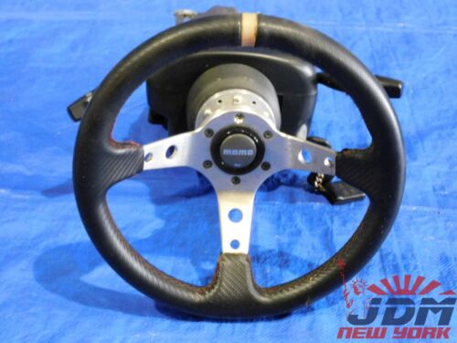 JDM HONDA ACURA TYPE R DC5 INTEGRA RSX MOMO STEERING WHEEL W/ RHD COLUMN #3 1