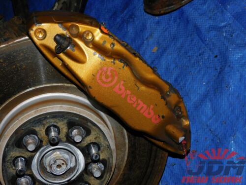JDM SUBARU IMPREZA WRX STI V7 OEM 5-LUG BREMBO FRONT+REAR BRAKE KIT SET #2 6