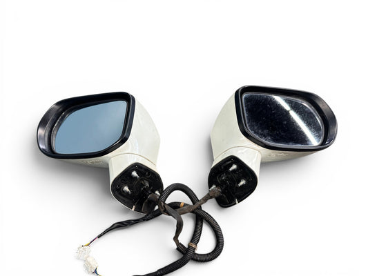 2006-2011 Honda Civic Sedan OEM White Power Mirrors w/ Turn Signals L & R SNA JDM #6