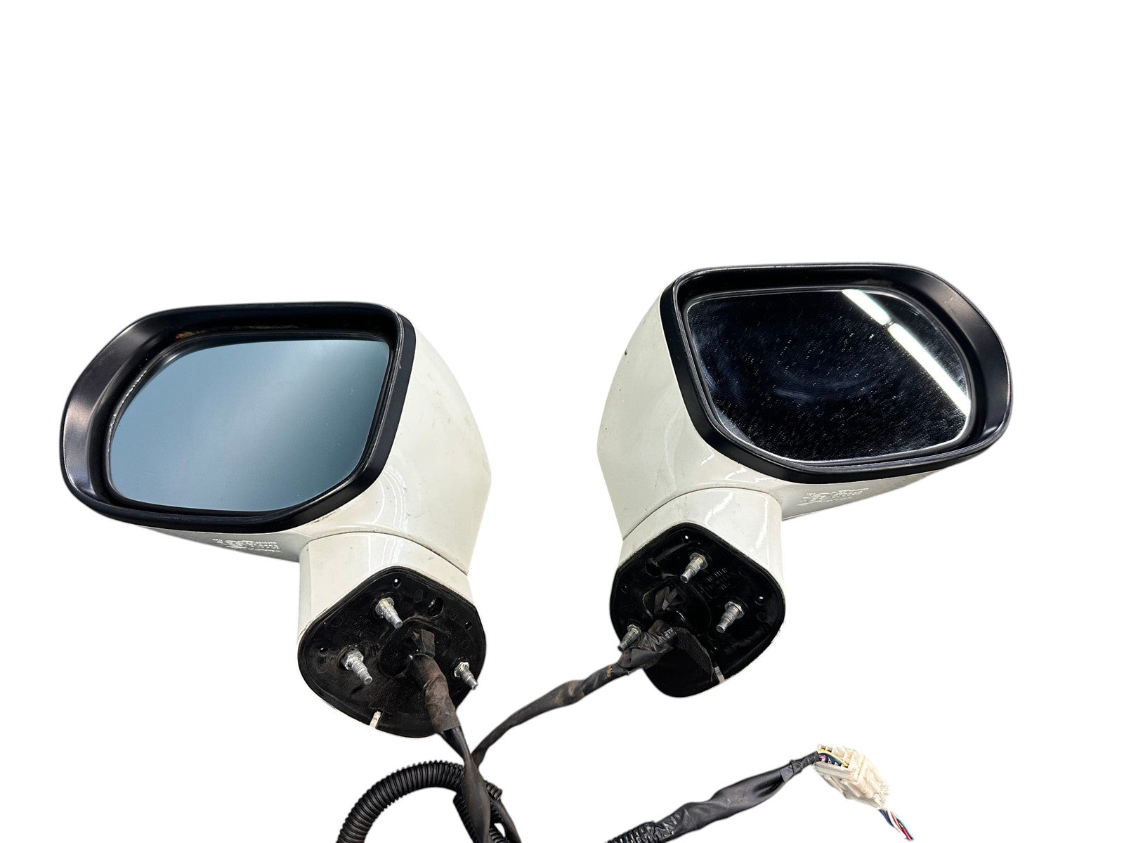 2006-2011 Honda Civic Sedan OEM White Power Mirrors w/ Turn Signals L & R SNA JDM #5