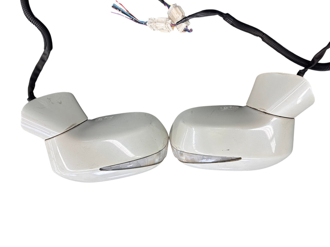 2006-2011 Honda Civic Sedan OEM White Power Mirrors w/ Turn Signals L & R SNA JDM #5