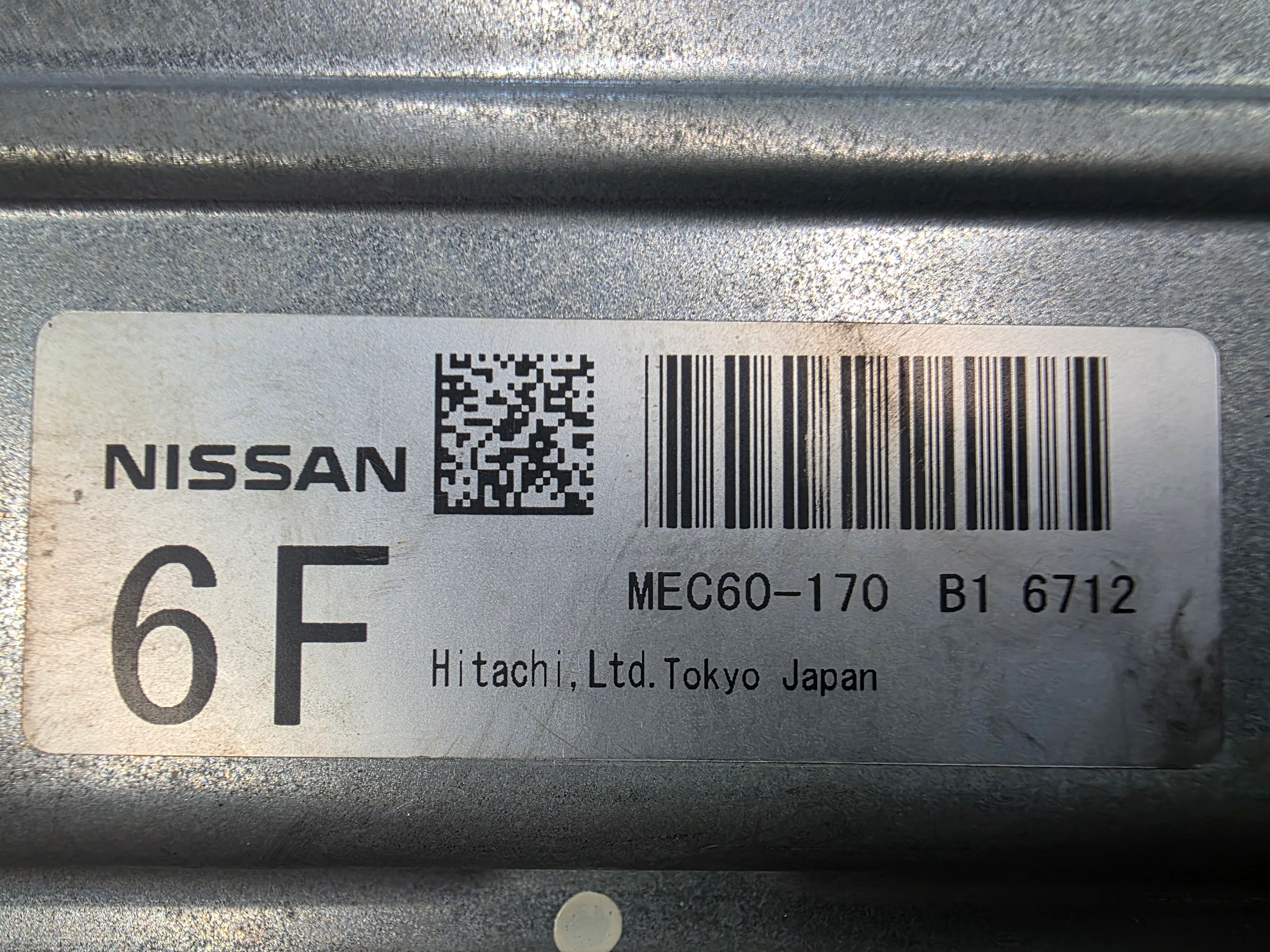 JDM Nissan Fairlady Z33 OEM ECU (Engine Control Unit) MEC60-170 B1 vq35de