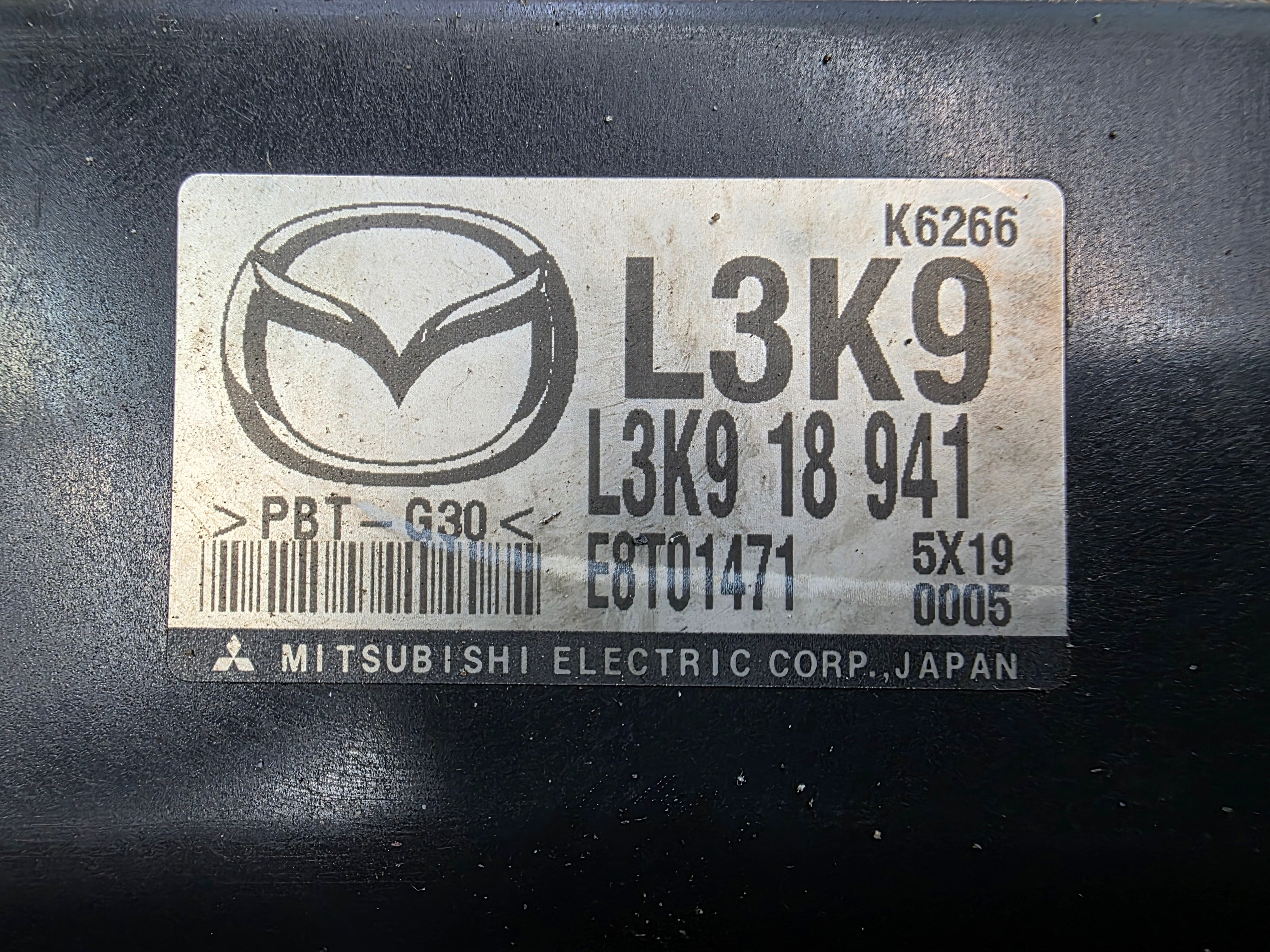 06-07 Mazda 6 2.3L T OEM Fuel Injection ECM (Engine Control Module) L3K9 18 941