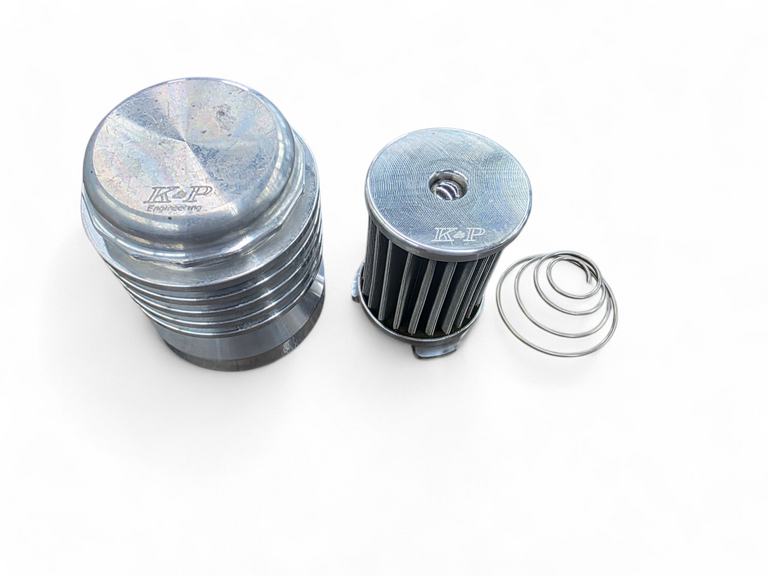 K&P Engineering Cleanable and Reusable Stainless Steel Oil Filter