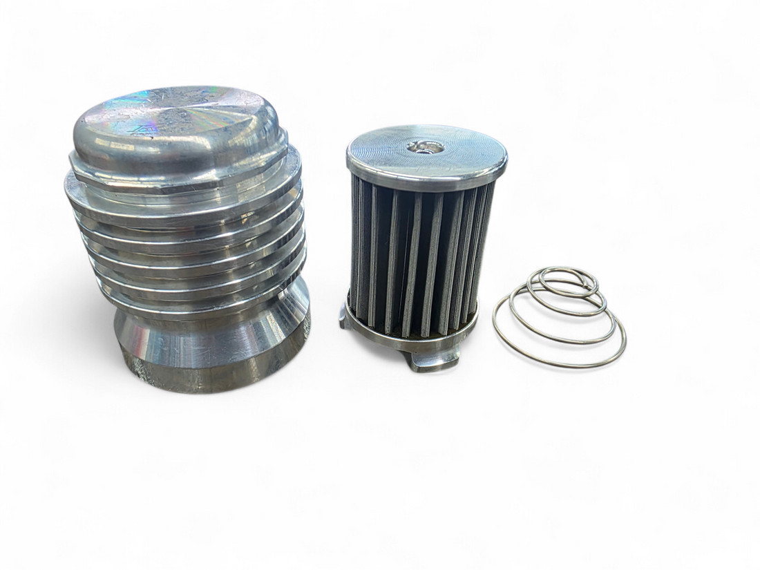 K&P Engineering Cleanable and Reusable Stainless Steel Oil Filter