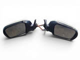 2008-2014 Subaru WRX STI OEM White Power Mirrors w/ Turn Signals L & R GVB JDM