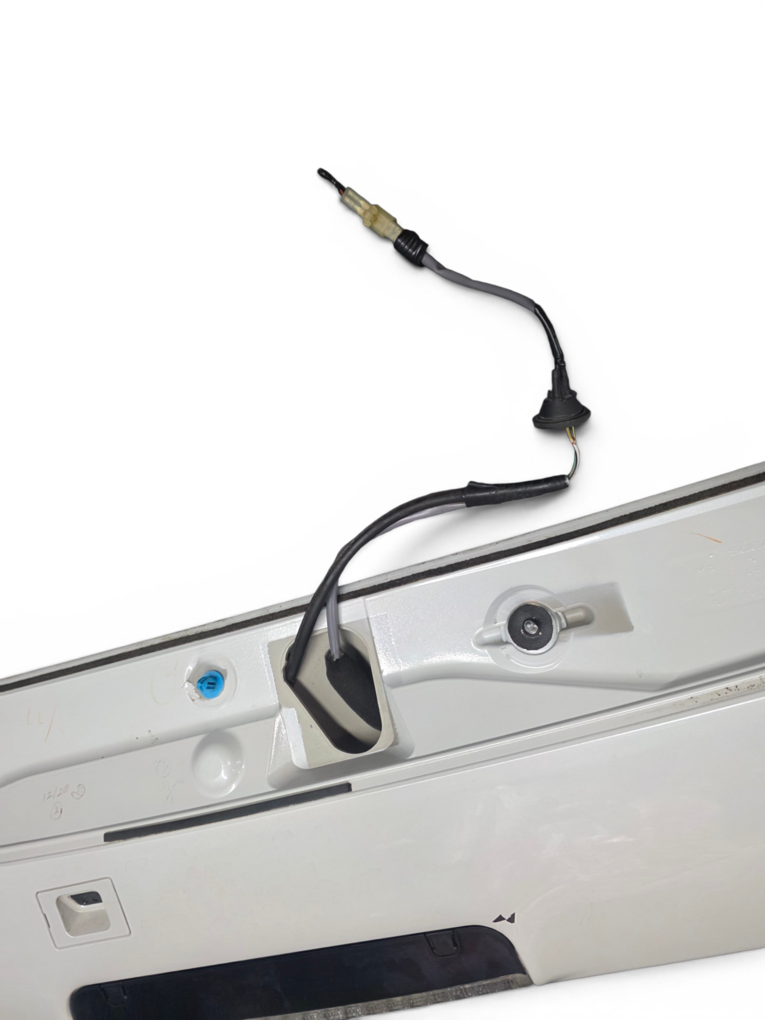 2008-2014 Subaru WRX STI Hatchback OEM Rear Spoiler Wing White JDM GRB GRF ej257