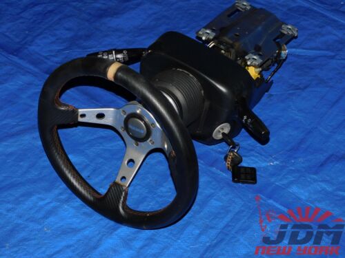JDM HONDA ACURA TYPE R DC5 INTEGRA RSX MOMO STEERING WHEEL W/ RHD COLUMN #3