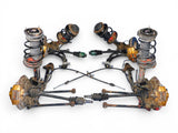 JDM Subaru WRX STI V7 OEM 5-Lug Brembo Front + Rear Brake Kit Set Calipers #2