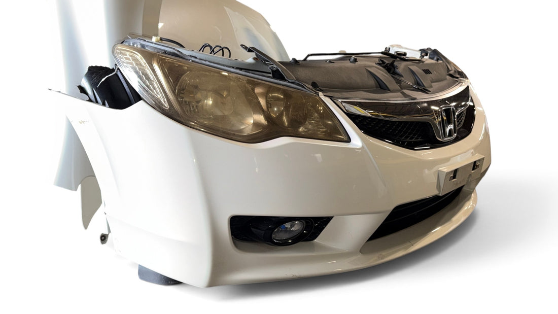 2006-2011 Honda Civic FD3 OEM Front & Rear Conversion White Hood Fenders Headlights Bumpers Taillights JDM LDA-MF5 #3