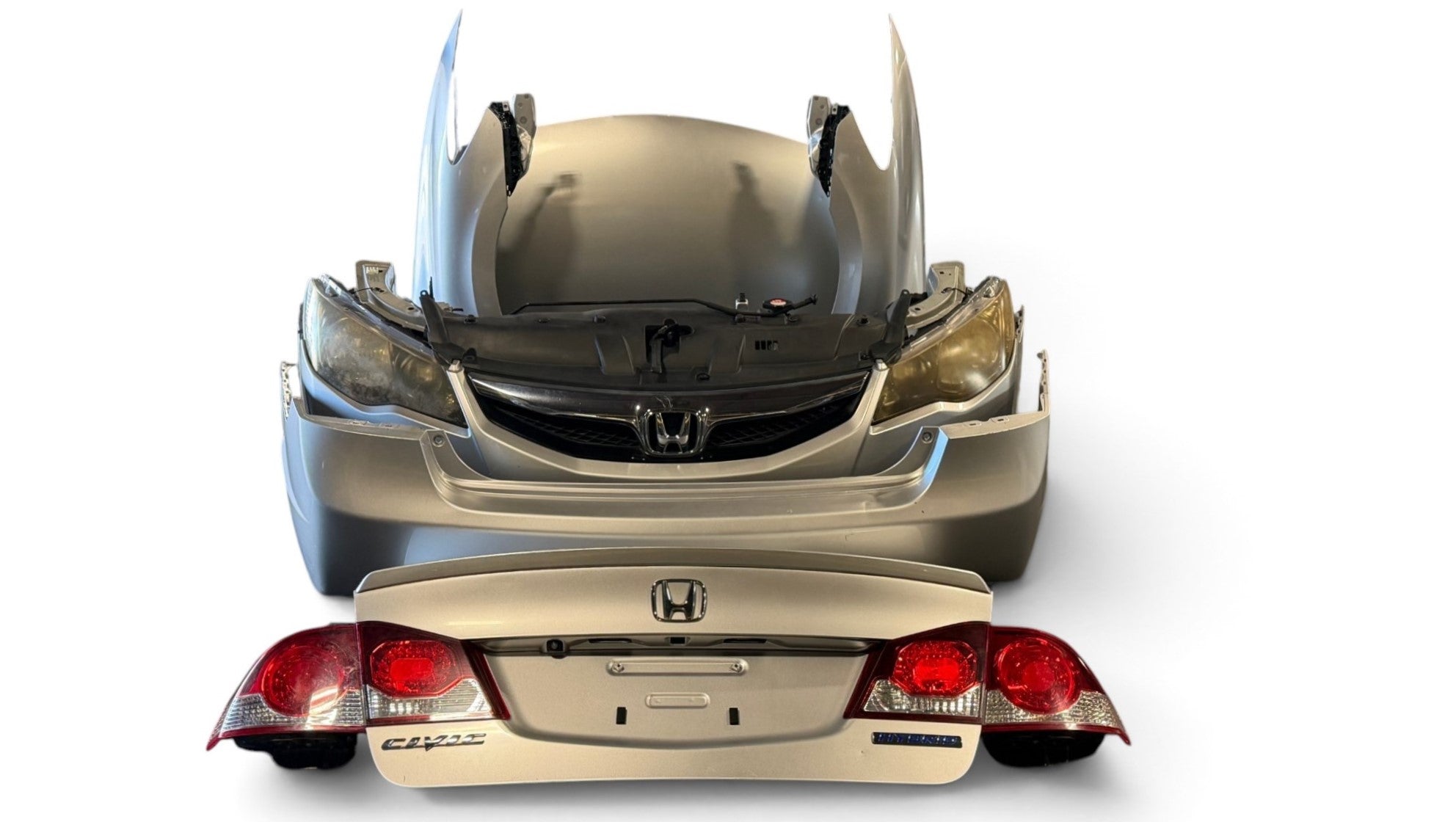 2006-2011 Honda Civic FD3 OEM Front & Rear Conversion Gray Hood Fenders Headlights Bumpers Taillights JDM LDA-MF5 #12