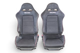 JDM Honda Integra Type R DC5 OEM BLK Recaro Seats w/ Rails (Driver & Passenger) Acura RSX