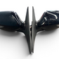 08-14 Subaru WRX STI OEM Black Power Mirrors w/ Turn Signals L & R GVB JDM #2