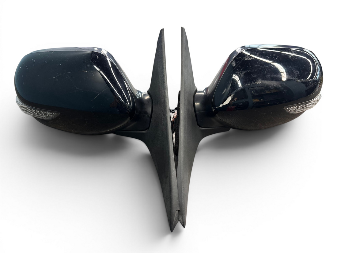 2008-2014 Subaru WRX STI OEM Black Power Mirrors w/ Turn Signals L & R GVB JDM #3