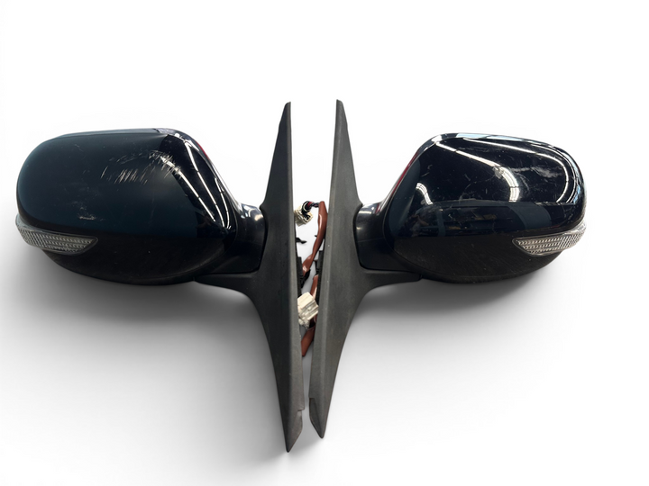 2008-2014 Subaru WRX STI OEM Black Power Mirrors w/ Turn Signals L & R GVB JDM #2