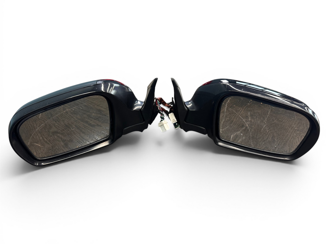 2008-2014 Subaru WRX STI OEM Black Power Mirrors w/ Turn Signals L & R GVB JDM #2