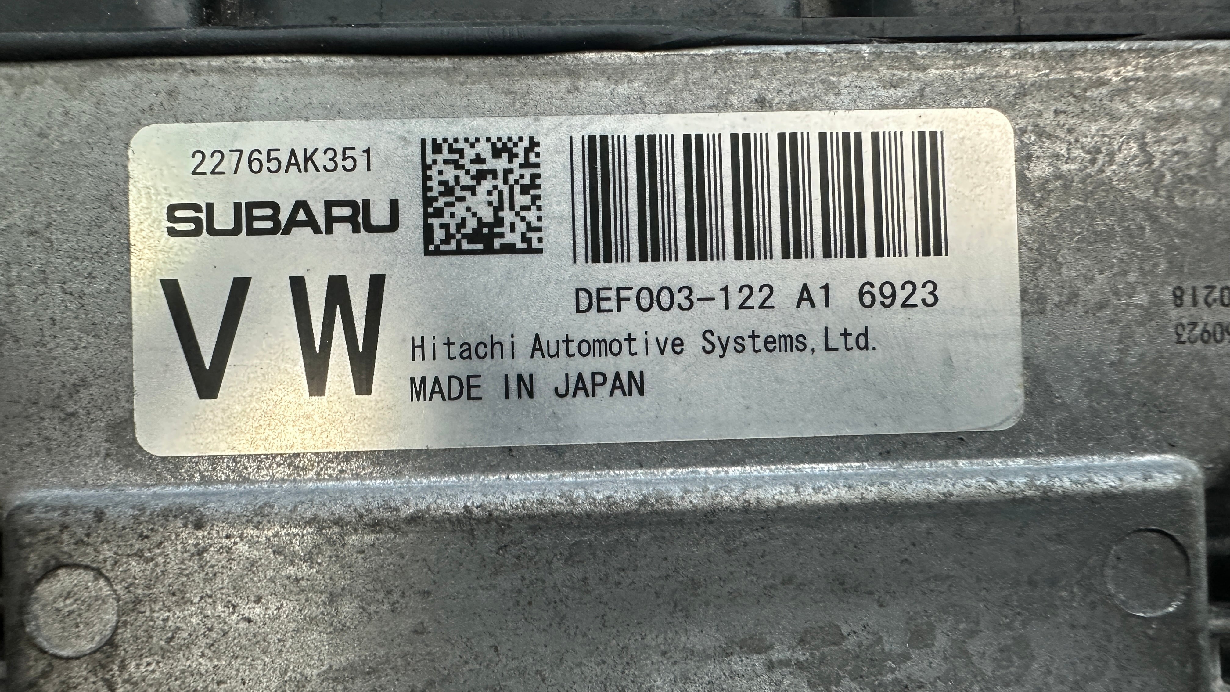 JDM Subaru Levorg VMG 2.0L Turbo Auto CVT OEM ECU Computer 22765AK351 fa20