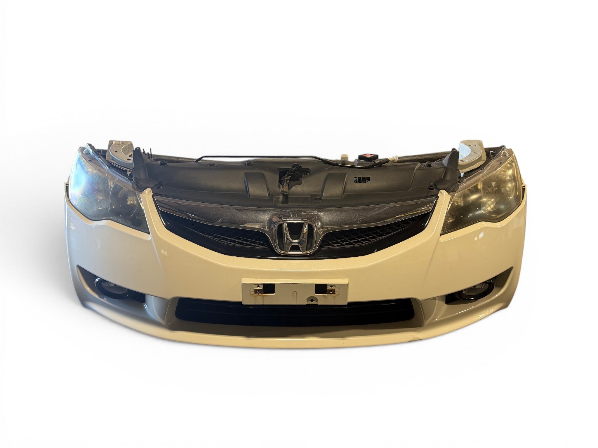 JDM Honda Civic Hybrid FD3 Front & Rear Conversion White Hood Fenders Headlights Bumpers Taillights JDM LDA-MF5 #3