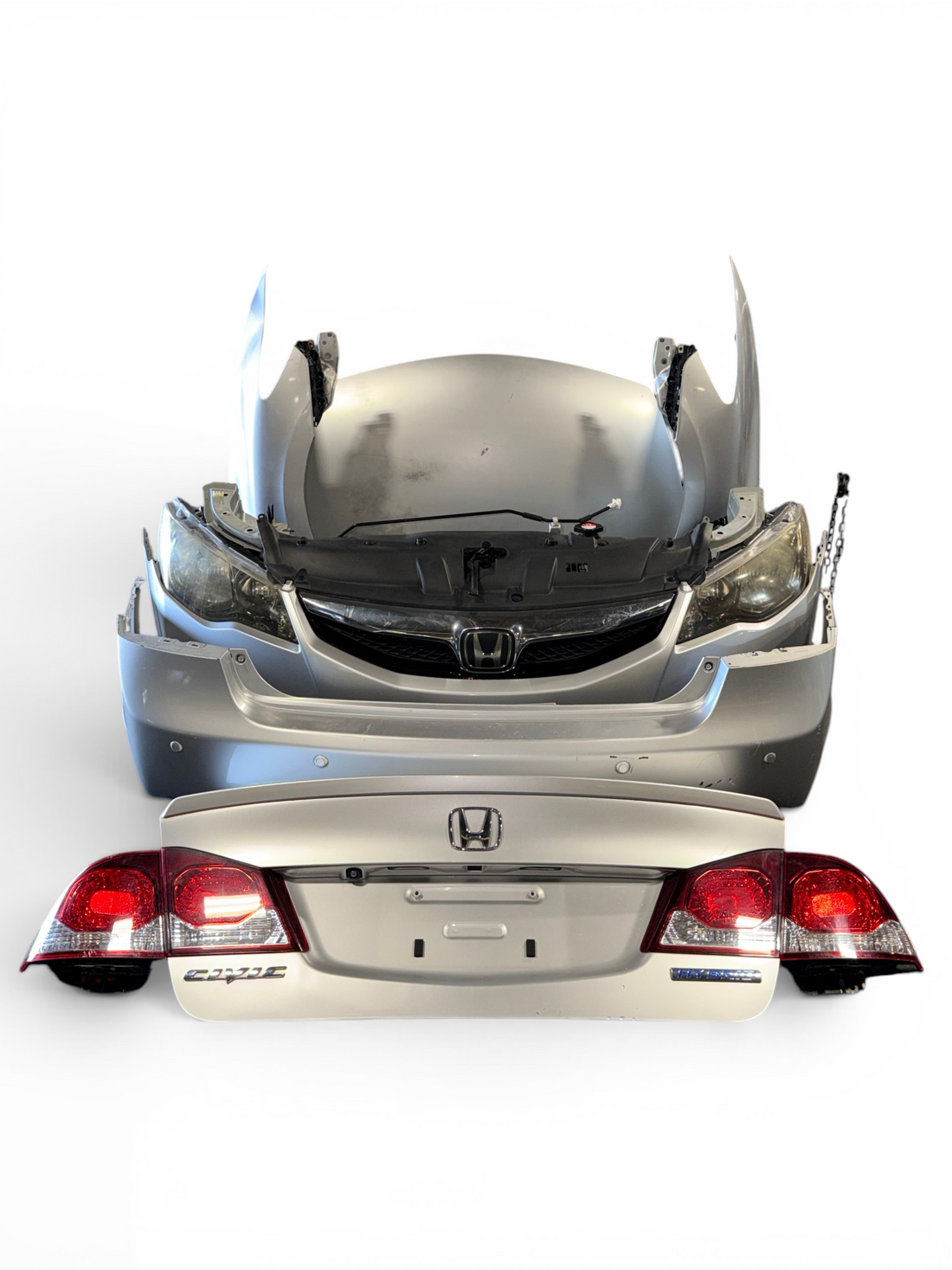 JDM Honda Civic Hybrid FD3 Front & Rear Conversion Gray Hood Fenders Headlights Bumpers Taillights JDM LDA-MF5 #4