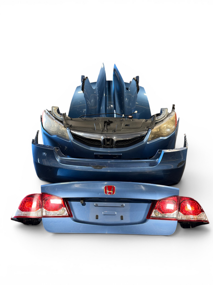 JDM Honda Civic Hybrid FD3 Front & Rear Conversion Blue Hood Fenders Headlights Bumpers Taillights JDM LDA-MF5 #6