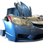JDM Honda Civic Hybrid FD3 Front & Rear Conversion Blue Hood Fenders Headlights Bumpers Taillights JDM LDA-MF5 #6