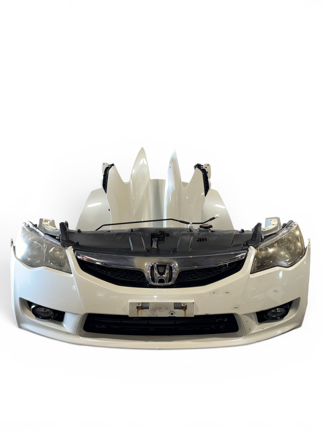 JDM Honda Civic Hybrid FD3 Front & Rear Conversion White Hood Fenders Headlights Bumpers Taillights JDM LDA-MF5 #7