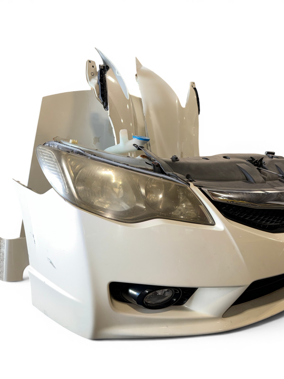 JDM Honda Civic Hybrid FD3 Front & Rear Conversion White Hood Fenders Headlights Bumpers Taillights JDM LDA-MF5 #8