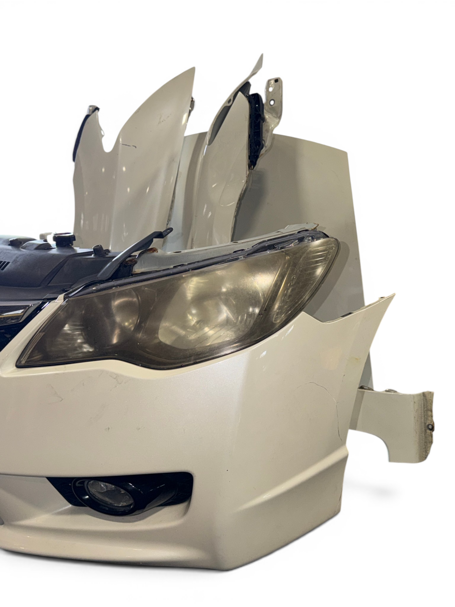 JDM Honda Civic Hybrid FD3 Front & Rear Conversion White Hood Fenders Headlights Bumpers Taillights JDM LDA-MF5 #8