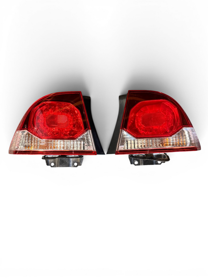 JDM Honda Civic Hybrid FD3 Front & Rear Conversion White Hood Fenders Headlights Bumpers Taillights JDM LDA-MF5 #9