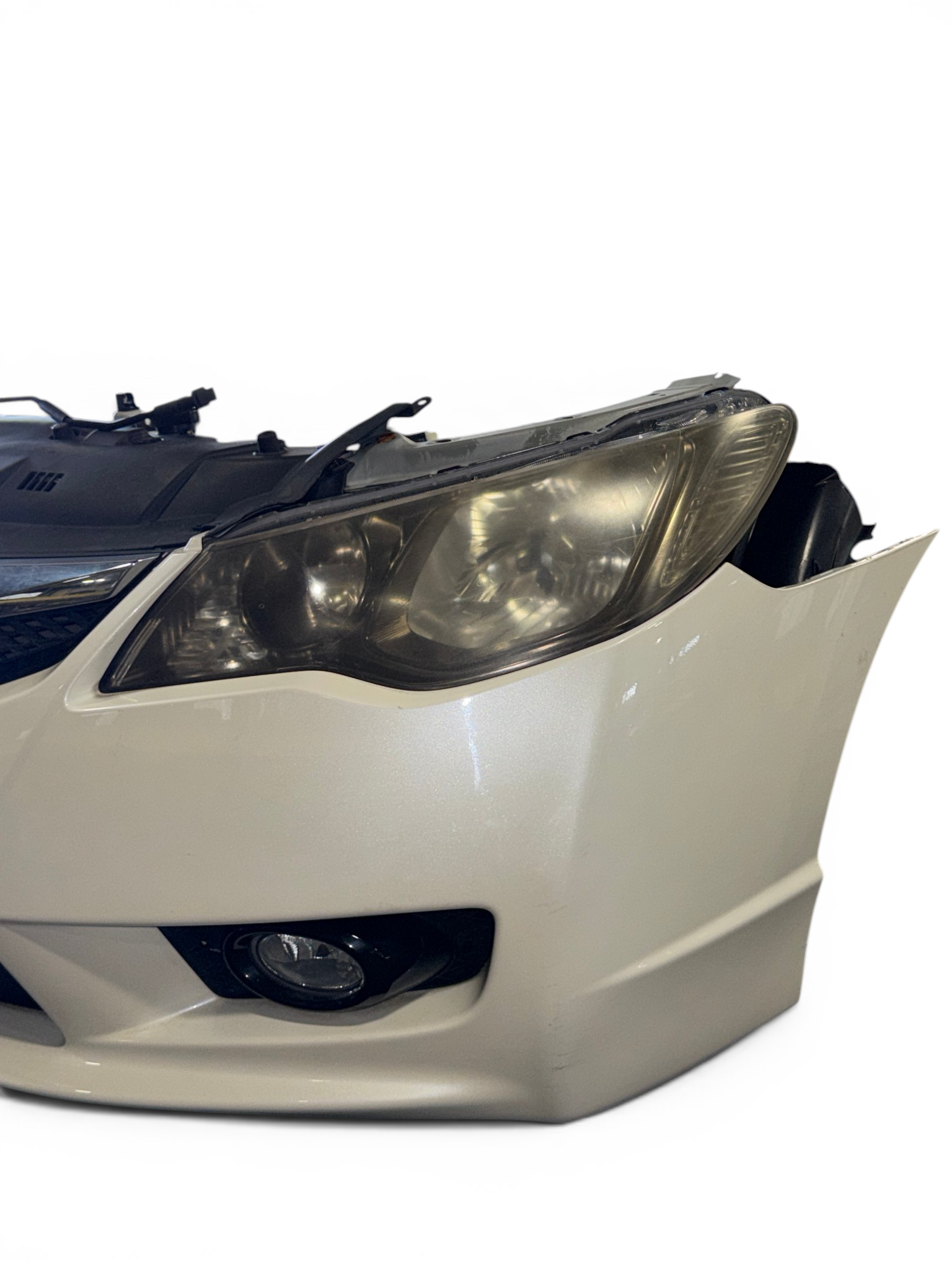 JDM Honda Civic Hybrid FD3 Front & Rear Conversion White Hood Fenders Headlights Bumpers Taillights JDM LDA-MF5 #9