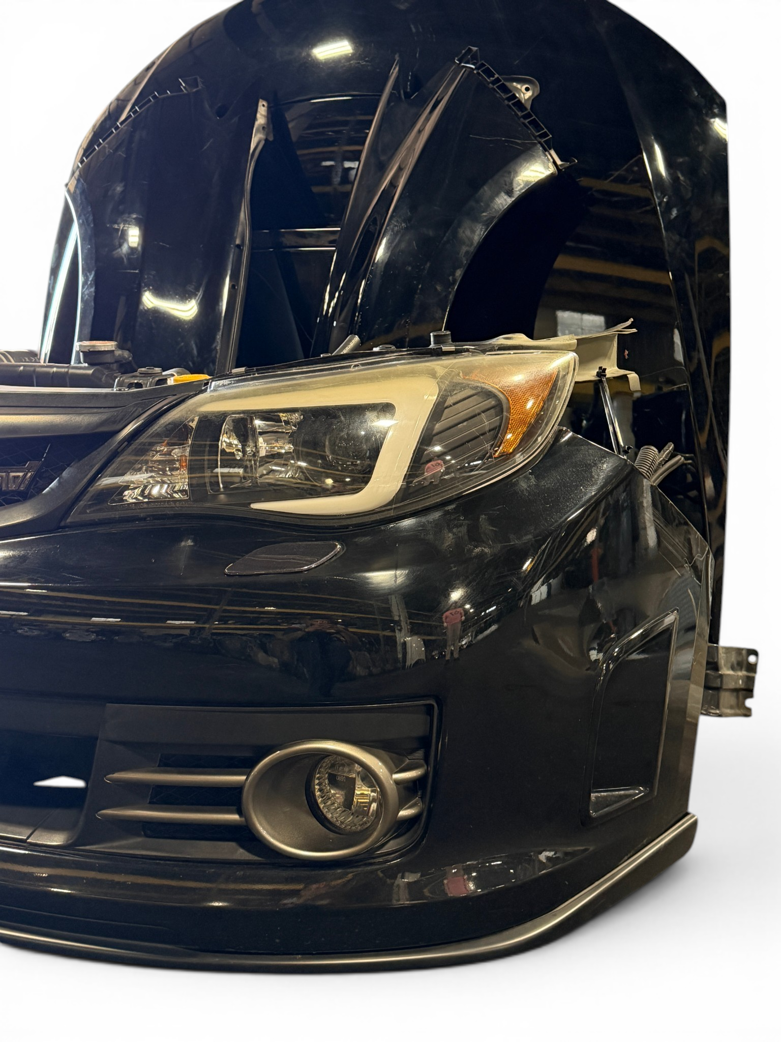 2011-2014 Subaru Impreza WRX STI GRB/GVB JDM Front End Conversion Hood Fenders Bumper Led Headlights