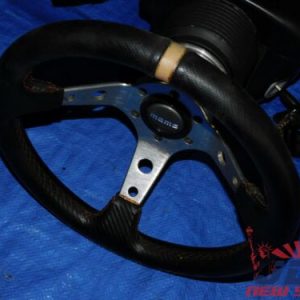 JDM HONDA ACURA TYPE R DC5 INTEGRA RSX MOMO STEERING WHEEL W/ RHD COLUMN #3 3