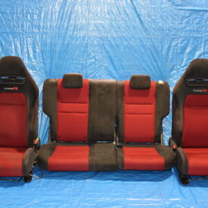 jdm 2007 2011 honda civic type r fn2 oem seats with rails front & rear k20a