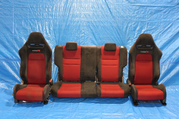 jdm 2007 2011 honda civic type r fn2 oem seats with rails front & rear k20a